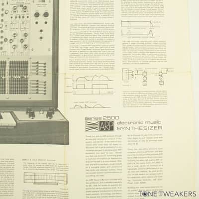 ARP 2500 Tonus Series Rare Original Synthesizer Poster 2515 VINTAGE SYNTH DEALER image 4