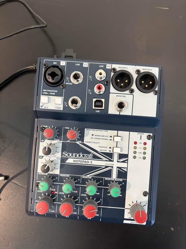 Soundcraft Notepad-5 5-Channel Analog Mixer 2010s - Blue image 1