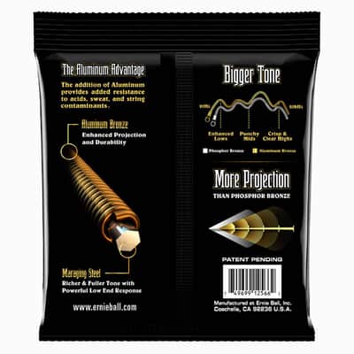 Immagine Med-Light Aluminum-Bronze Acoustic Guitar String Set 12-54 Gauge High-Projection & Definition Copper+Aluminum Blended Alloy-Wnd Over M-Steel Hex-Core - 2