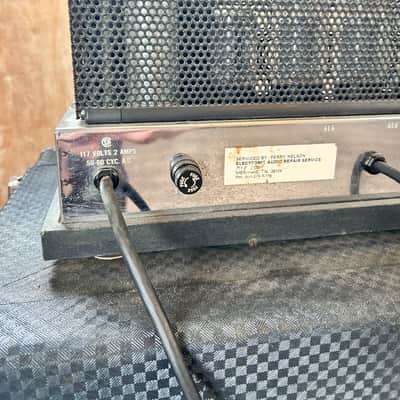 Ampeg B-15NC Portaflex 25-Watt 1x15" Bass Combo 1964 - 1965 - Checkered Blue Vinyl image 5