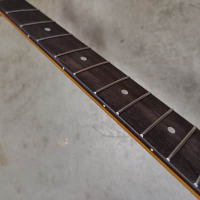 Roasted Maple Strat Neck fits fender Stratocaster body 22 frets image 2