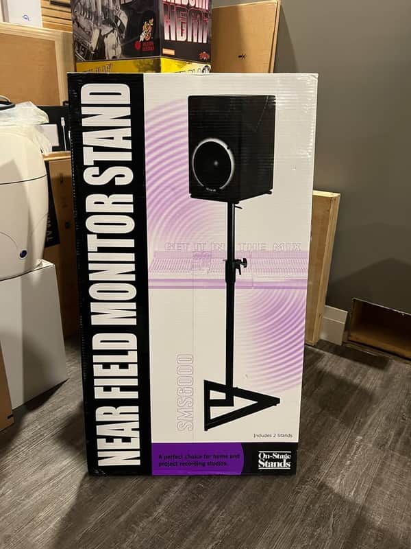 On-Stage SMS6000 Adjustable Studio Monitor Speaker Stands (Pair)