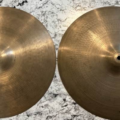 Zildjian A 1960s - B20 bronze 15” hats image 3