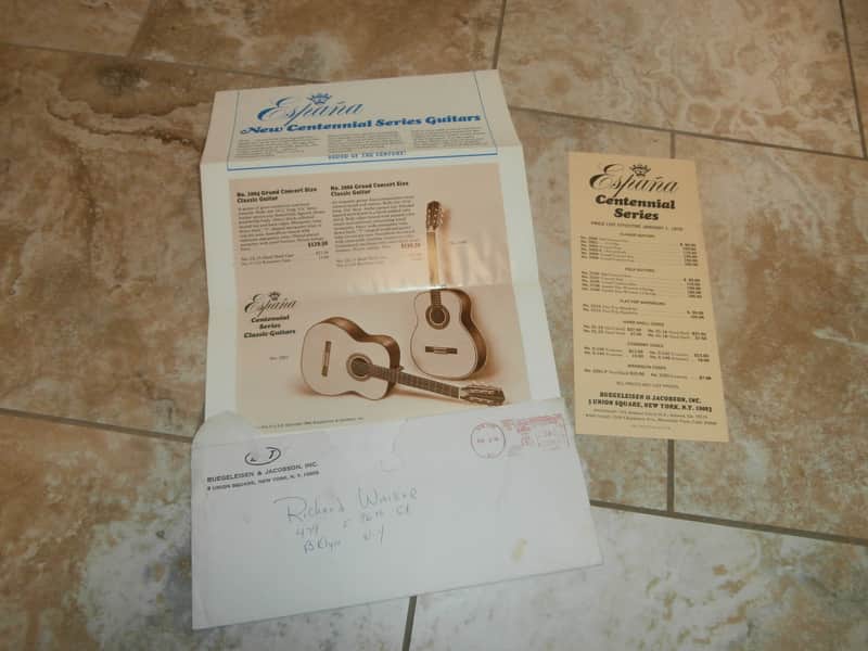 Vintage 1970 Espana Centennial Series Catalog and Price List w/ Original Envelope! image 1