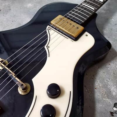 RARE Silvertone / Supro / Valco Artist Rhythm Tone "Art Deco" Electric Guitar (1958, Black & Gold) image 7