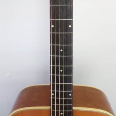 Vintage 1960s Eko Folk Ranger 6 Acoustic Guitar Well Made Very Good Shape Early Desirable Version Low Playable Action image 7