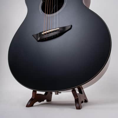 Ibanez JGM10-BSN Jon Gomm Signature Acoustic Guitar 6-String - Black Satin Top / Natural High Gloss Back and Sides + Cas image 23