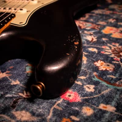 Fender Custom Shop Andy Hicks Masterbuilt 63 Strat Journeyman Relic, Charcoal Frost Metallic R139559 image 19