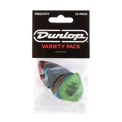 Dunlop Guitar Pick Variety Pack (12 picks), Medium/Heavy (PVP102) image 1