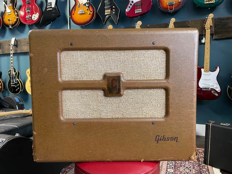 Vintage Gibson BR-6F 3-Input 10-Watt 1x10" Guitar Combo 1948 - 1954 - Brown image 1