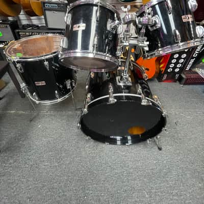Yamaha Tour Custom 4-piece Shell Pack - Black Lacquer 1980's image 1