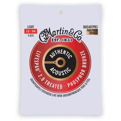 Martin MA540TPK3 Authentic Treated, pack de 3, Light, 92/8 image 1