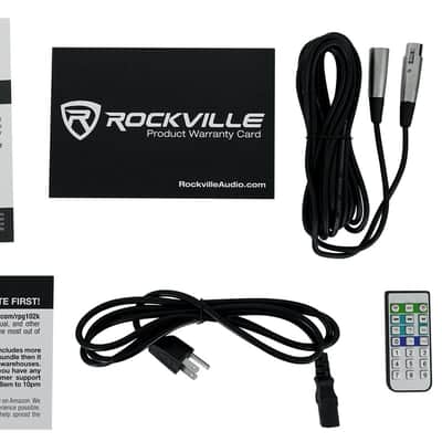 Rockville RPG102K 10" Speakers DJ PA System w/Bluetooth+Mic+Stands+Mackie Mixer image 16