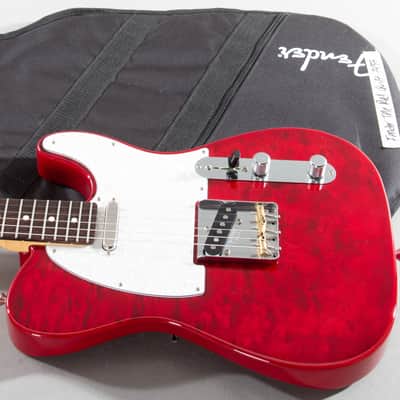 2024 Fender Japan MIJ Hybrid II Telecaster Quilt Red Beryl Quilted Top image 1