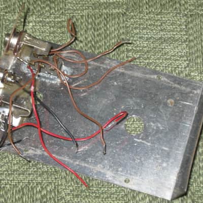 used vintage (mid to late 1970s) Electro-Harmonix Small Stone EH4800 USA TOP part of casing, color switch + screws, Power, In, Out Jacks +nuts/washers, some wires [NO: bottom part of casing, Circuit Board, CB Components, Pot, Switch, Light, Other Wires] image 2