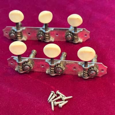 Kluson Open Back 3 x 3 Strip Tuners Mid 1950’s - Mid 1960’s Machine Heads Rickenbacker Gibson Danelectro image 1