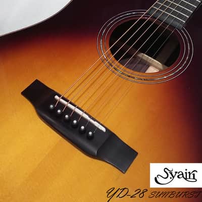 S.Yairi YD-28 Sunburst all Solid Sitka Spruce & Rosewood Dreadnought Guitar ( High Gloss ) image 5