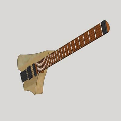 Apparatus New Model 3 | (Pre-Order) Handmade, headless, ergonomic, multiscale guitar image 2