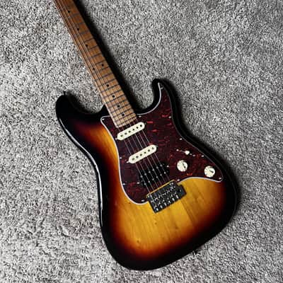 Jet Guitars JS-400 JS400 SB, HSS Ceramic pickups, solid basswood body, 22 frets roasted maple neck, 2 point tremolo Free Setup image 2