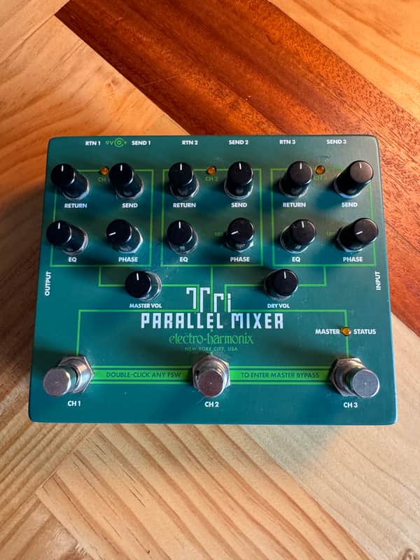 Electro-Harmonix Tri Parallel Mixer Effects Loop Mixer/Switcher 2019 - Present - Green image 1
