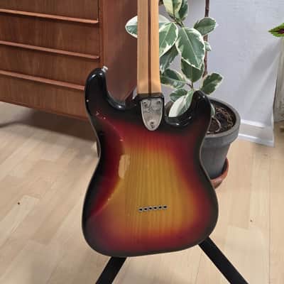 1977 Fender Stratocaster Sunburst Ash Body HT LH Left Hand Hardtail American Vintage 70s Aged Relic USA Road Worn Lefty Strat Hard Tail Guitar image 11