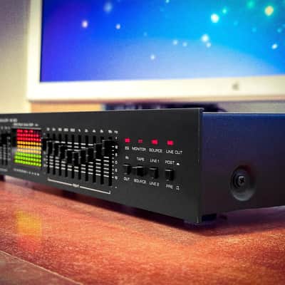 ROTEL RE-830 1982 Black 🔥RaRe🔥 Vintage Stereo Graphic Equalizer image 4