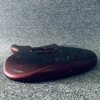 Wine Red 4 String Bass Basswood Body DIY Project image 4