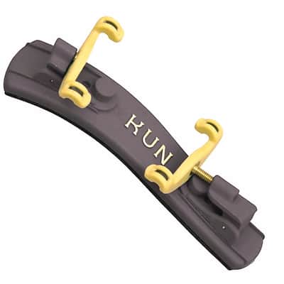 Kun Mini 1/16-1/4 Collapsible Fully-Adjustable Comfort Contour-Curve Violin Shoulder Rest Brown Fits 11" Viola image 1
