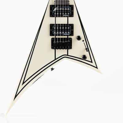 Jackson JS1XM Randy Rhoads Minion Electric Guitar - White with Black Stripes image 4
