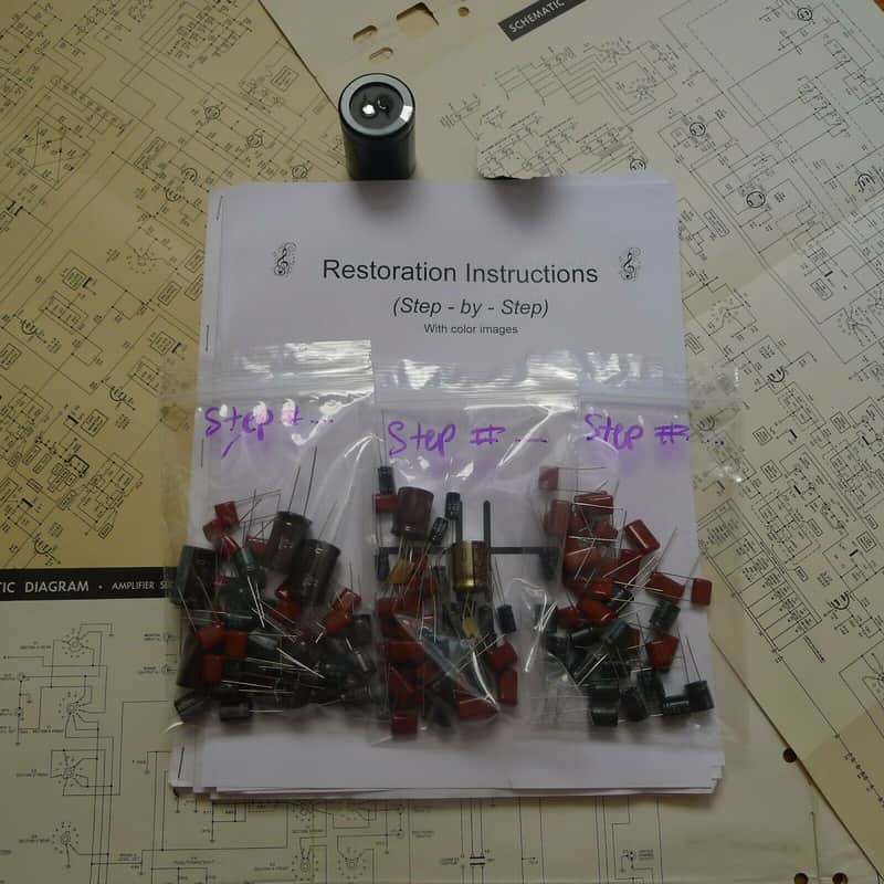 Harman Kardon 200 restoration kit filter capacitor repair rebuild fix image 1