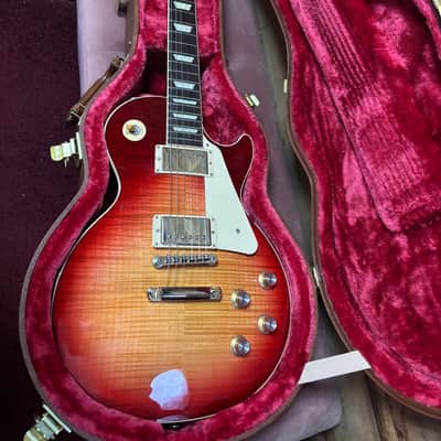 2024 Gibson Wildwood Spec Les Paul 60's Standard Figured Dark Cherry Sunburst w/case image 15