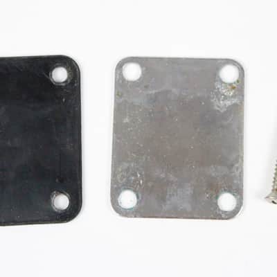 1972 Vintage Fender Precision Bass/Telecaster/Jazz Bass Neck Plate Chrome w/Orginal Screws 1970s USA image 3