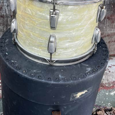 Ludwig 9x13Transition Badge tom 1958 - White marine pearl image 4