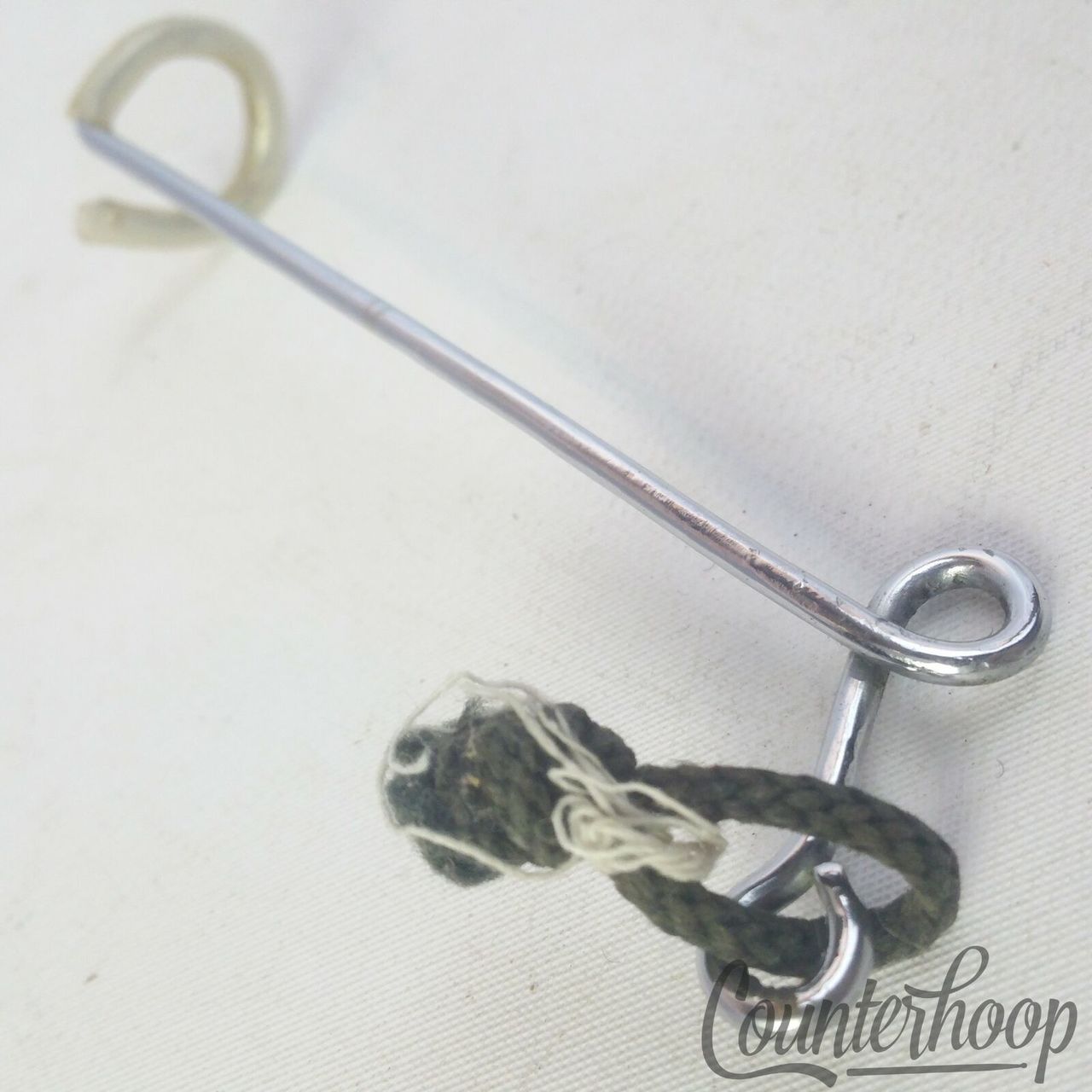 Duplex Triangle Holder Rod Vintage 30s USA Chrome Percussion Instrument Parts* — main photograph