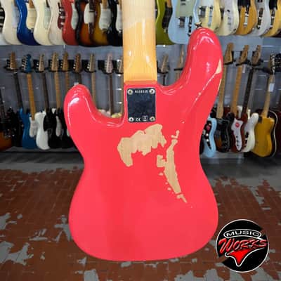 Fender   Custom Shop Pino Palladino Precision Bass Fiesta Red Over Desert Sand Relic 2022 image 6