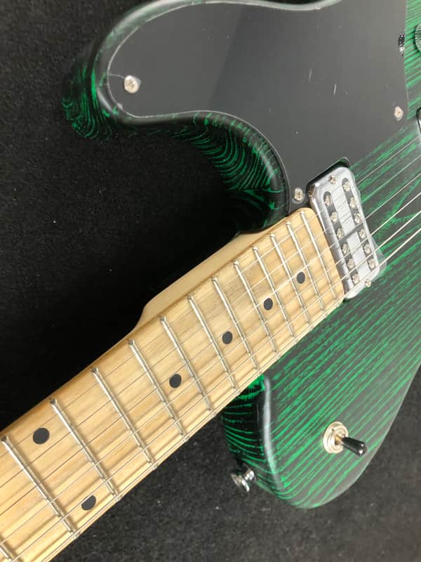 Harley Benton TE-90FLT GREEN BLAST Tele w/ Reverse Headstock