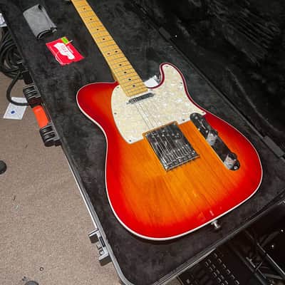 Fender American Deluxe Telecaster Aged Cherry Sunburst Electric Guitar - Used Very Good image 16
