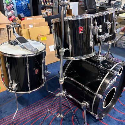 Premier Vintage "APK" 5 piece drum set/hardware 1980's - Black image 4