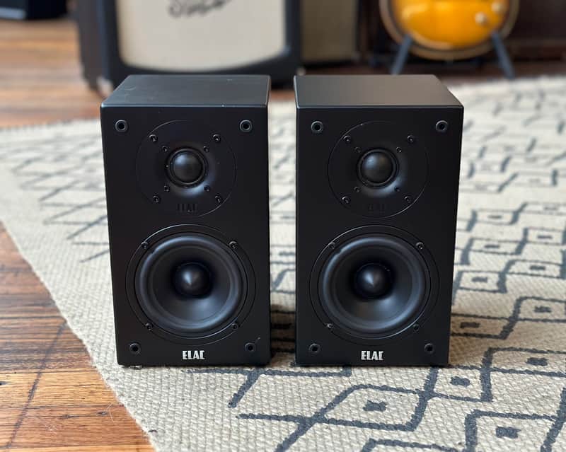 Elac BS72 2 Way Bookshelf Speakers | Reverb