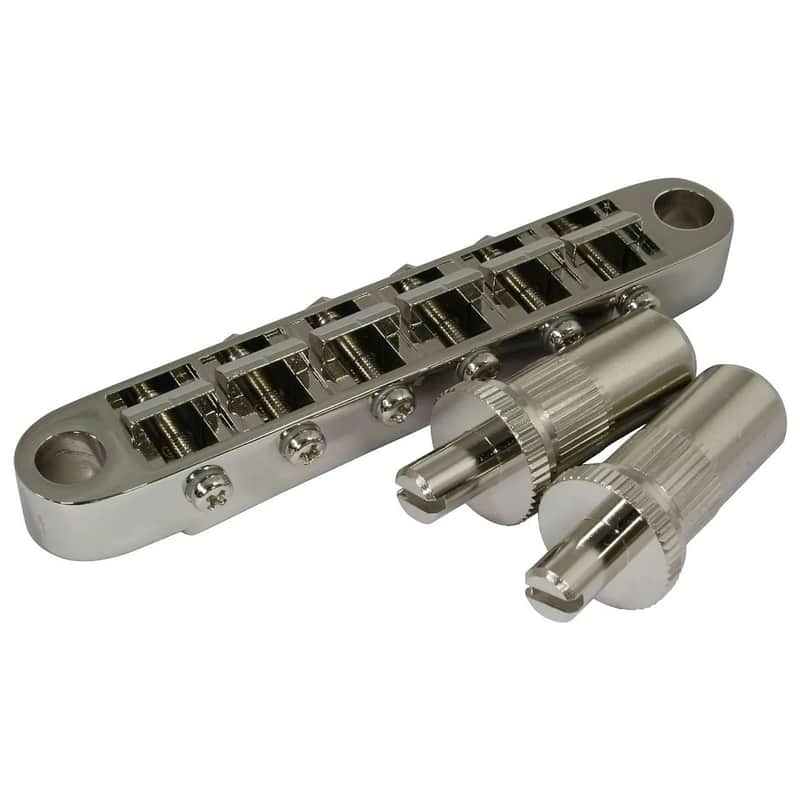 GOTOH GE103B-T Guitar Bridge with large metric posts Nickel image 1