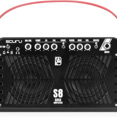 Caline Scuru S8B 20W Bass Amplifier Portable Bass Guitar Practice Amp Rechargeable Battery image 2