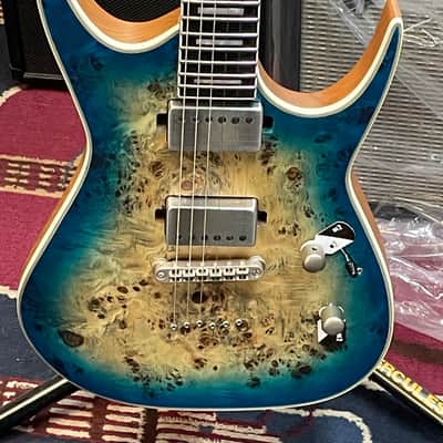 Dean Exile Select 8 Multiscale Kahler 2021 - Satin Natural Black Burst image 2