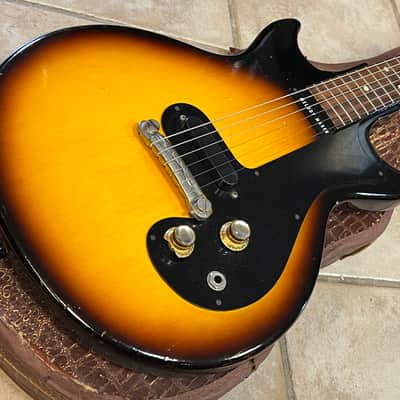 1964 Gibson Melody Maker 3/4 Scale Electric Guitar Sunburst w case image 3