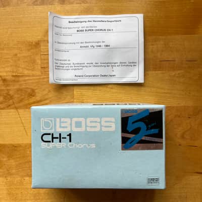 Boss CH-1 Analog Super Chorus Blue Label 1989 image 5