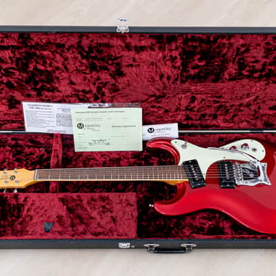 2008 Mosrite Ventures Model Mark I VM-1965 Candy Apple Red w/ Vibramute, Case & Tags, Japan Fillmore image 20