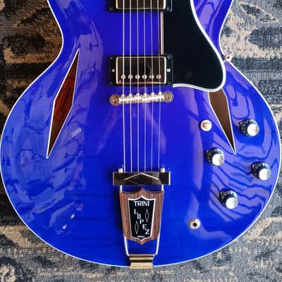 Gibson Trini Lopez Custom Shop 1964 Figured Top 2024 - Viper Blue image 2