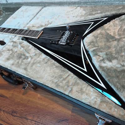 ESP LTD Alexi Laiho Sawtooth SE 20th Anniversary 2026 - black with white stripes image 2