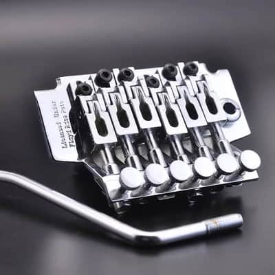 Licensed Floyd Rose Guitar Bridge Tremolo System in Chrome image 1