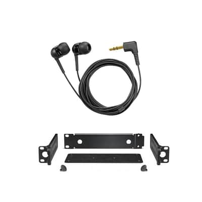 Liquid Audio Sennheiser EW IEM G4-Twin-A Wireless in-Ear Monitoring System Bundle w/ 4-Pack Blucoil AA Batteries Polishing Cloth image 7