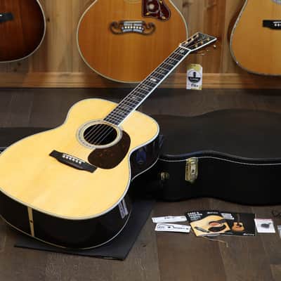 Minty! 2023 Martin J-40 Acoustic Guitar Natural + OHSC image 1